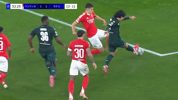 CLで得点を決める南野