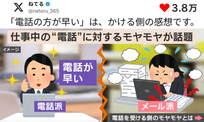  “仕事中の電話”にモヤモヤ