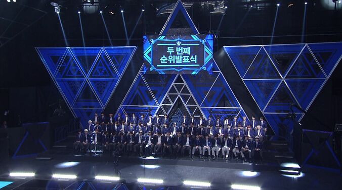 上位10名の発表に大衝撃！『PRODUCE X 101』第2回順位発表式で脱落者・残留組が決定 2枚目