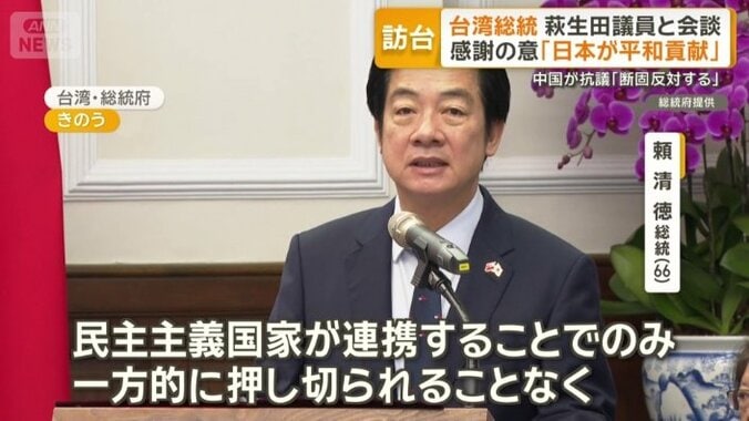 頼清徳総統（66）