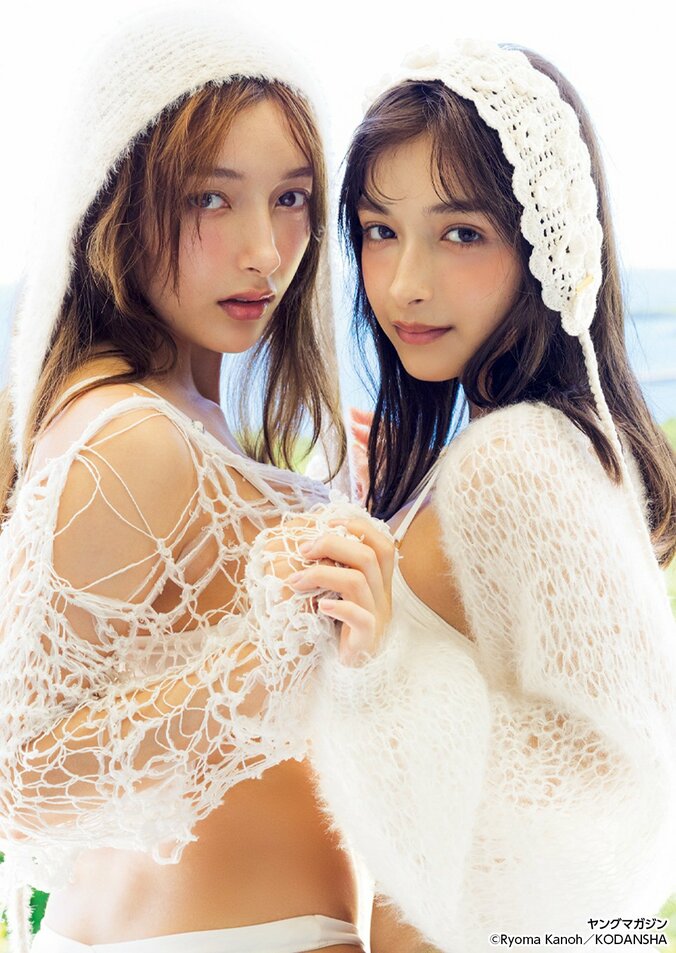 （左）Erika（右）百瀬まりな