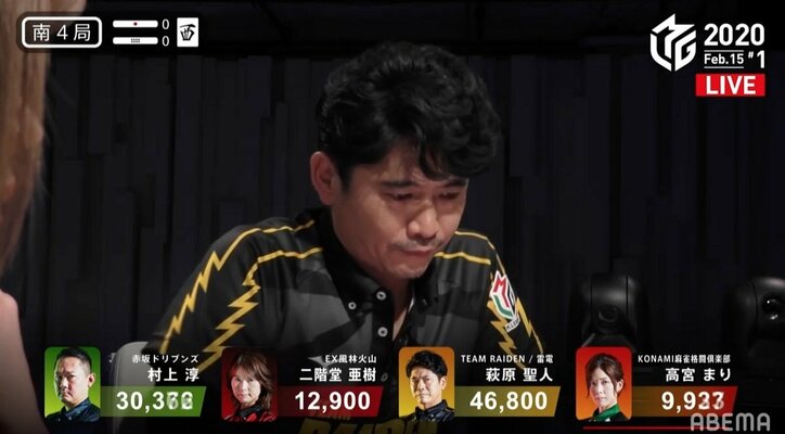 今夜は自分を褒めていいですか！萩原聖人、自画自賛の快勝にファンも「芸術点高い」と絶賛／麻雀・Mリーグ