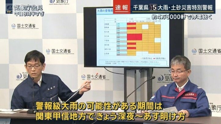 【発生からの情報まとめ】千葉の記録的豪雨　車内“閉じ込め”など…5人死亡、1人行方不明　線状降水帯3回、記録的短時間大雨の気象防災速報は25回