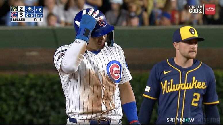 鈴木誠也が走った！25試合ぶり“ヘッスラ盗塁”に「珍しい」「禁止じゃ無かったのか」 ユニ泥だらけの気迫も驚きと心配の声