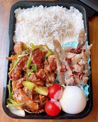 みきママ『ねぎチャーシュー弁当です!!』