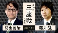 【中継】第70期 王座戦 二次予選 羽生善治九段 対 藤井猛九段