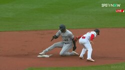 大谷翔平のライバル・ロバートJr.にアクシデント発生 本塁打王争い6本差も盗塁で右膝を痛めて途中交代