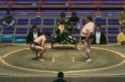 体重差は141.4キロと成人男性2人分！83キロ小兵が224キロの巨漢を電車道で圧倒 ファン驚きのレア光景「こんなことあるんだ」