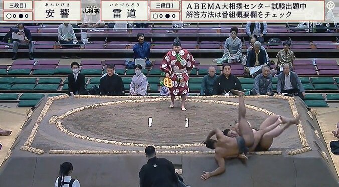 見事に投げた雷道