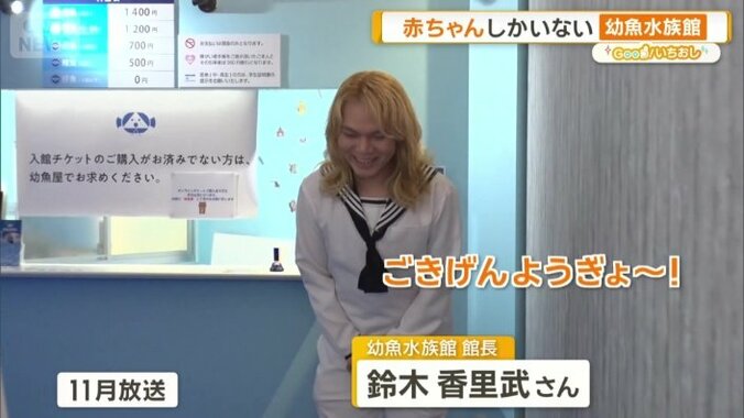セーラー服がトレードマーク　鈴木香里武館長