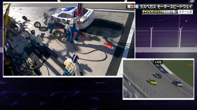 タイヤが「隣のピットまで行ってしまいました！」 ウソみたいなペナルティに「チーフ激怒」「何やってんねんクルー」騒然 3枚目