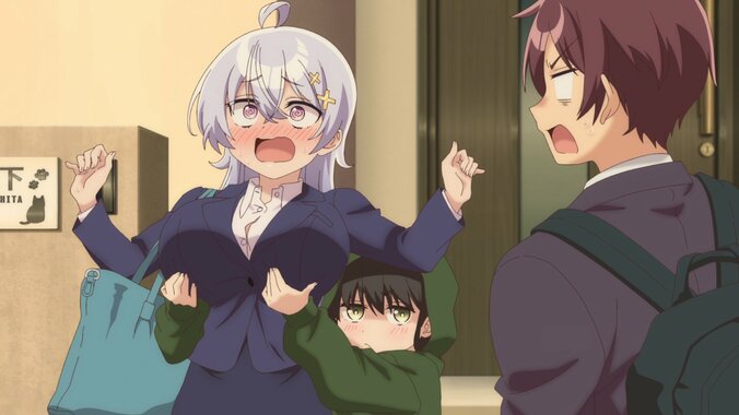 鶸村先生の家で紐同然のセクシーな下着を発見してしまい…アニメ『よわよわ先生』第3話あらすじ＆先行カット公開 3枚目