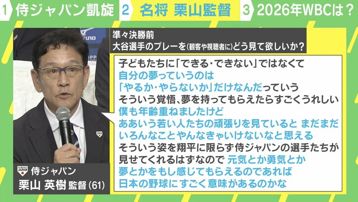 「名言の嵐」を噛みしめよう! 世界一の名将・栗山監督の「人徳の根源」
