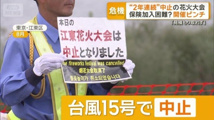 2年連続で中止に