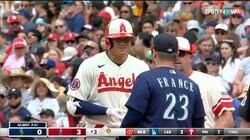 大谷翔平の美しい秘技が炸裂！今季最長となる8試合連続安打はアウトローの難しい球を片手打ち「これは技ありシングル」