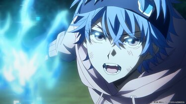 縁城のスマホから蒼い炎が噴き出す…！アニメ『デッドアカウント』第1話