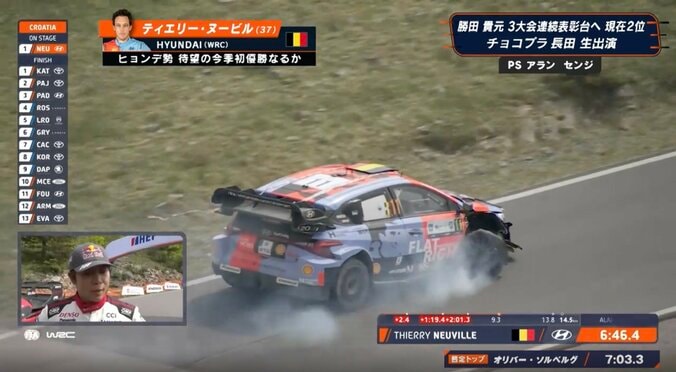 世界ラリー、衝撃クラッシュも“リタイア拒否”の感動光景　今は亡き同僚に捧ぐ…三輪でも激走続ける姿に「泣ける」 4枚目