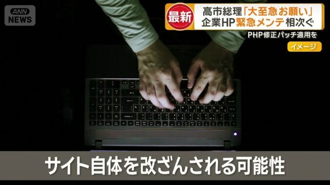 サイト自体を改ざんされる可能性