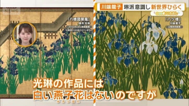 それぞれの燕子花