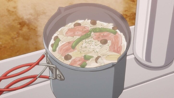 ABEMAのアニメ局スタッフが「ゆるキャン△」キャンプご飯に挑戦してみた「春に食べてもおいしい！」／スープパスタ編