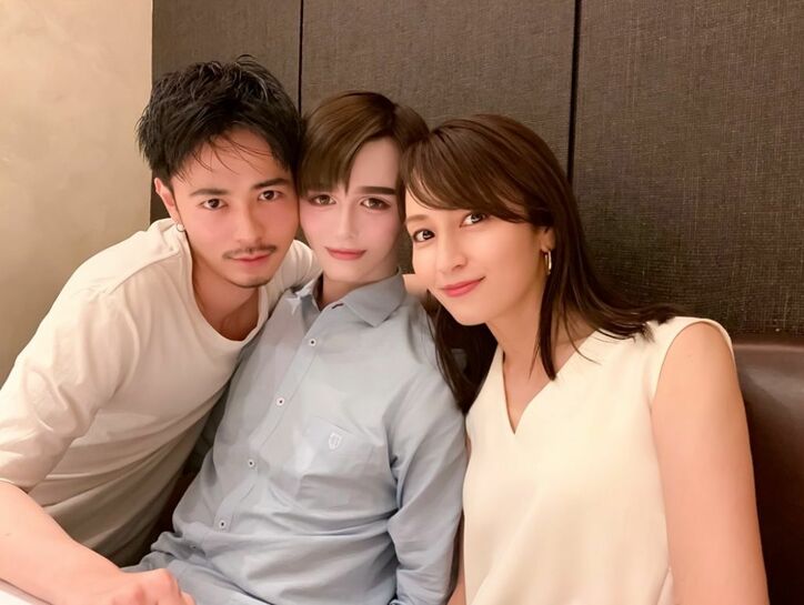 Matt、成田凌＆矢田亜希子と3ショット「ハイレベルのハンサムボーイはここまで顔を近づけるのか」