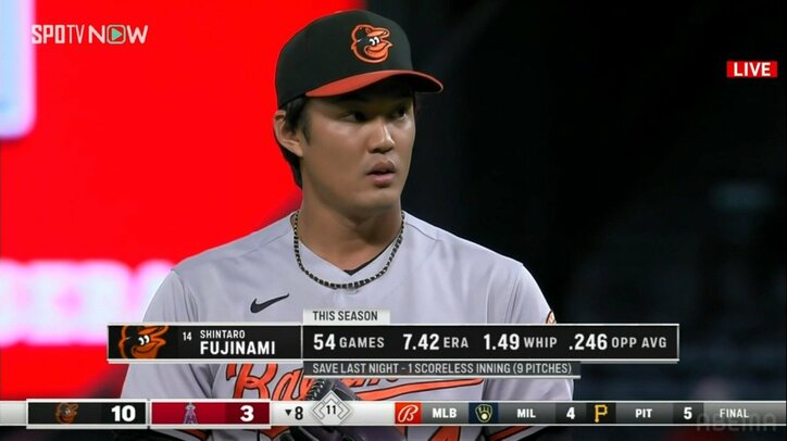 藤浪晋太郎が今日も躍動！ ランナー許すもギアアップ後はオール100マイル 力でねじ伏せ「ピンチで161キロ連発カッコ良すぎる」「覚醒したかもね」