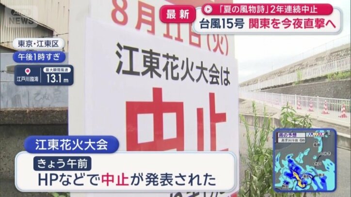 中止が発表