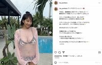 榎原依那、水着のぞく“シースルー”オフショットに反響 「最高です！」「一番の推し」