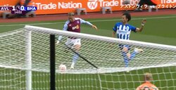 「一瞬ボールウォッチャーに」三笘薫、懸命のスプリントと決死のスライディングも一歩届かず…目の前で無念の失点