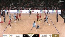 味方が目の前で倒れた… 髙橋藍、顔面直撃サーブ直後に咄嗟の気遣い 心配そうな相手にフォローも