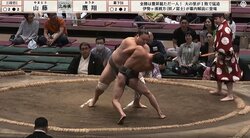 極細マッチョ力士、土俵際で魅せた驚異の身体能力に拍手喝采「そこから逆転すんのかよ…」驚きの結末に館内沸騰