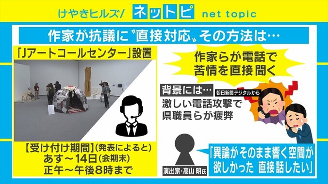 「表現の不自由展・その後」で斬新な“電凸対応” 作家が抗議の声に直接対応へ 2枚目