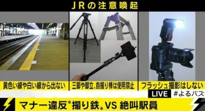 悪質マナー違反の撮り鉄vs絶叫して注意する駅員　ネット上で賛否両論 6枚目