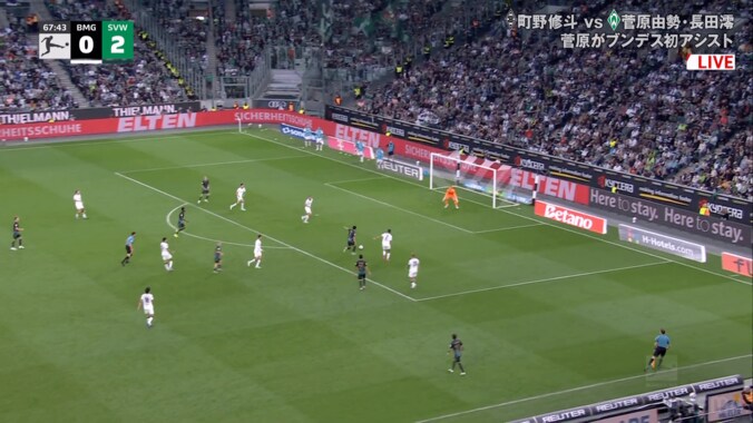 嘘だろ！？ 菅原由勢、超決定機でシュート失敗…「それは決めてくれ」「最高のパスだったのに」本人もファンも頭を抱えた瞬間 3枚目