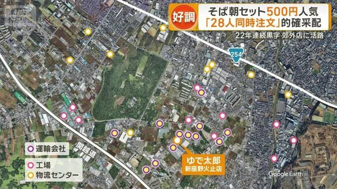 関越道と国道254号に挟まれたエリア