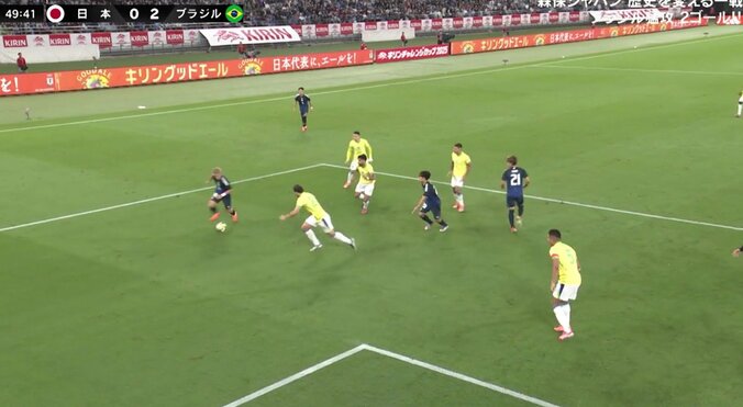 【映像】ブラジル代表2人をドリブルで無効化した瞬間