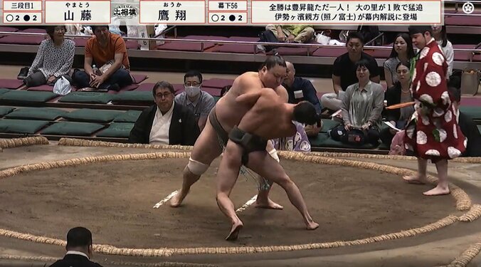 【写真・画像】極細マッチョ力士、土俵際で魅せた驚異の身体能力に拍手喝采「そこから逆転すんのかよ…」驚きの結末に館内沸騰　1枚目