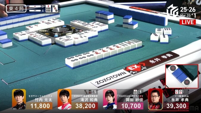 猛将復活！永井、個人14勝目を決定づけた親満貫