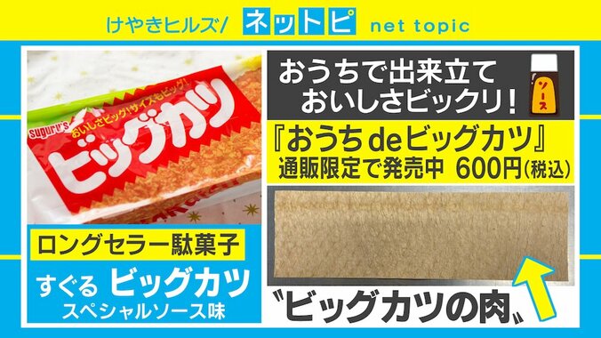 ロングセラー駄菓子「ビッグカツ」の肉が通販開始！ 33枚分のボリュームで量産＆揚げたてが楽しめる 1枚目