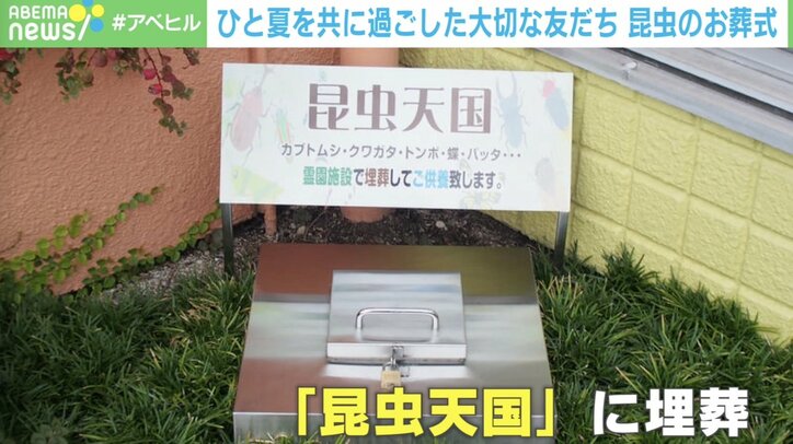 「命あるものすべて、種類に隔たりはない」昆虫葬に反響 飼い主の多くは子ども