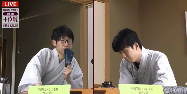 藤井聡太王位がリードして午後の戦いへ 解説者「後手は指したい手が多い局面」 挑戦者・佐々木大地七段は追いつくことができるか／将棋・王位戦七番勝負第2局