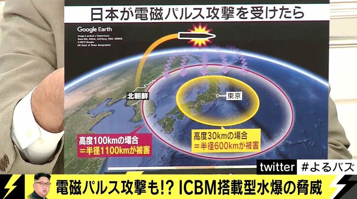 北朝鮮の電磁パルス攻撃 高度100km以上での爆発で日本列島のほとんどが影響下に 国際 Abema Times