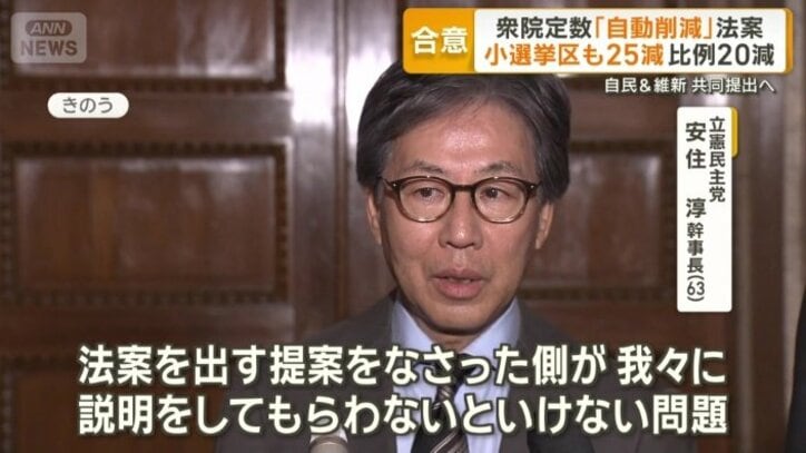 立憲民主党　安住淳幹事長