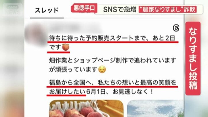 なりすまし投稿