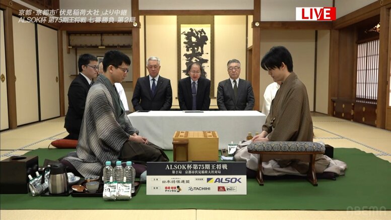 藤井聡太王将が追いつくか！永瀬拓矢九段が連勝でリード拡大か！注目の“京都対局”開始／将棋・王将戦第2局