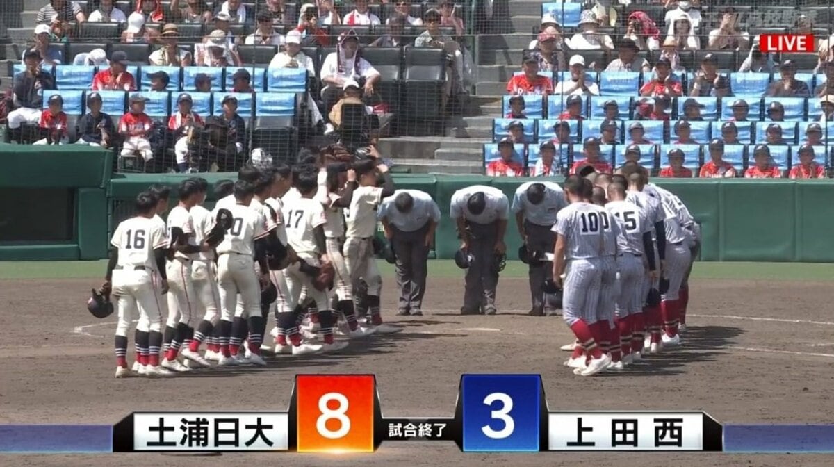 茨城代表・土浦日大が37年ぶり甲子園勝利で2回戦進出 長野代表・上田西との開幕戦は延長突入の大熱戦に タイブレーク10回に大量6得点の猛攻 | 高校野球  | ABEMA TIMES | アベマタイムズ