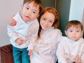  平愛梨、息子達とお揃いコーデでの3ショットを公開「可愛い」「パパにそっくり！」の声 