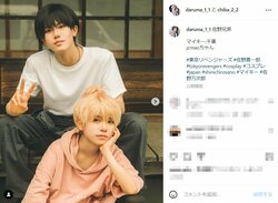 コスプレイヤー・だるま＆千葉が「東リベ」佐野兄弟の日常を再現！「本物すぎる」「とてつもなくイケメン」と大反響