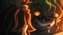 テレビアニメ「『鬼滅の刃』遊郭編」妓夫太郎の不気味な笑みにファン「圧倒的な作画」「背筋がゾクッとした」