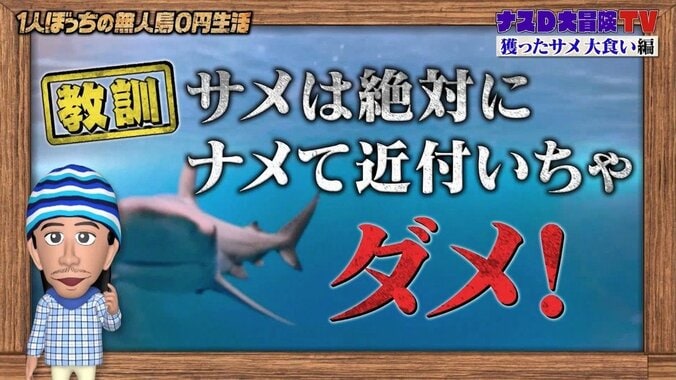 「お腹が減っているから人間を襲う」1対1の死闘を繰り広げたナスDが説く“サメの危険性” 4枚目